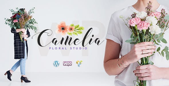 Top Wedding WordPress Themes in 2020 to create a Wedding flower shop - Camelia