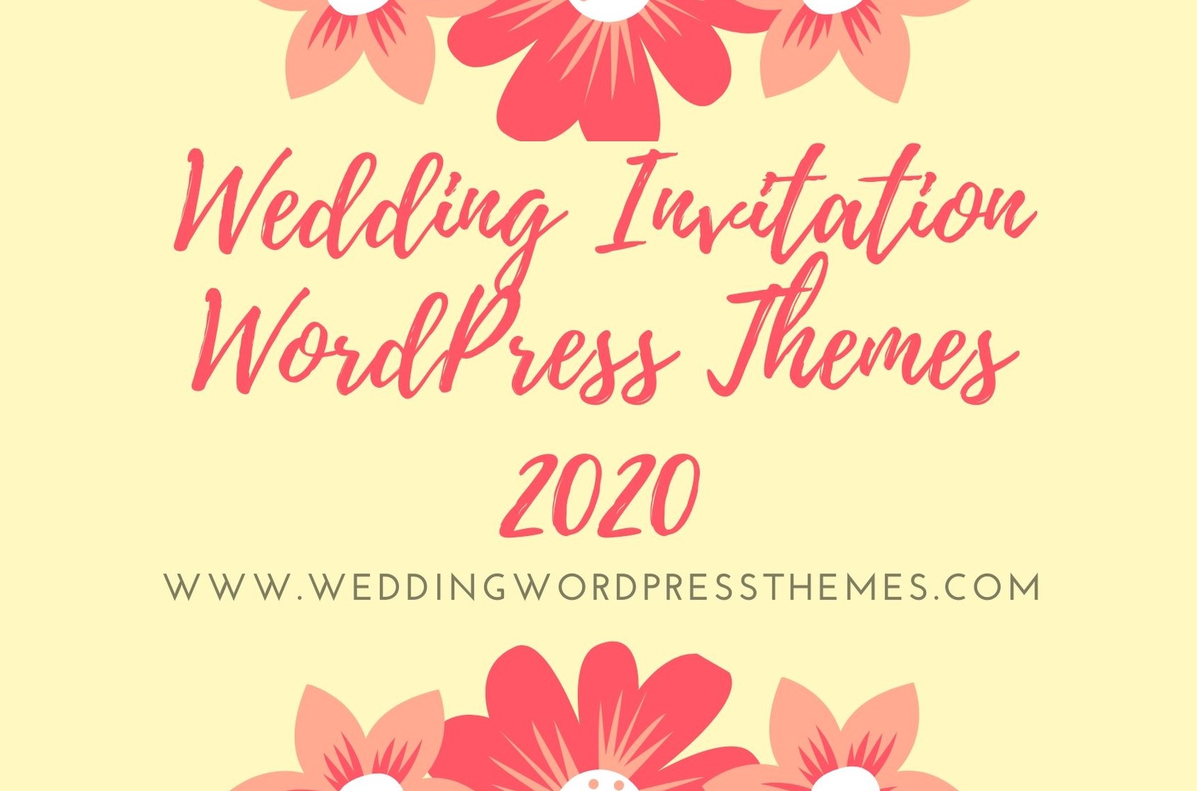 Wedding Invitation Wordpress Themes 2020