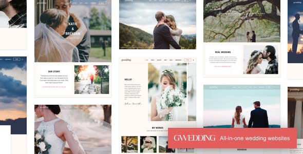 Wedding Invitation WordPress Themes 2020 - Grand Wedding