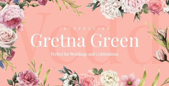 Wedding Invitation WordPress Themes 2020 - Greta Green