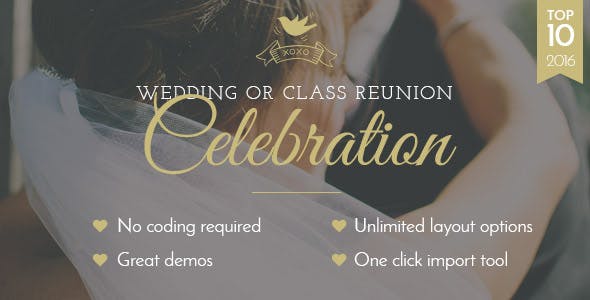 Top Wedding Planner WordPress Themes 2020 - Celebration