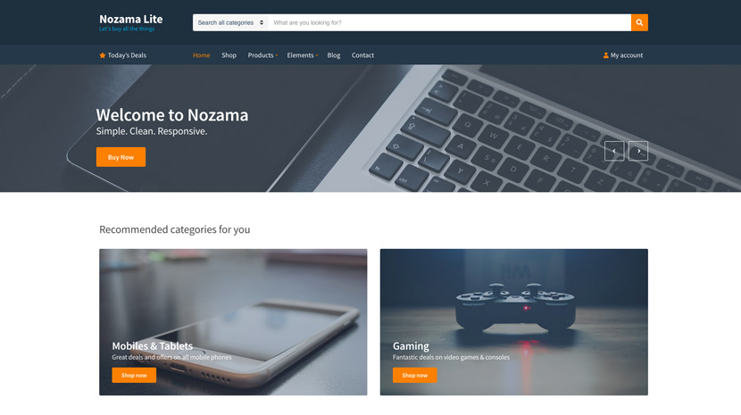 Free Wedding WordPress themes to create an online store - nozama