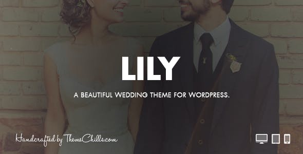 Wedding Invitation WordPress Themes 2020 - Lily