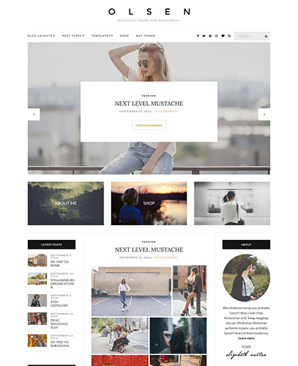 Wedding Magazine WordPress Theme - Olsen