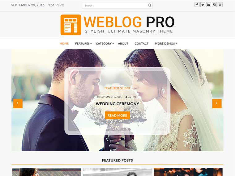 Top Wedding Magazine WordPress Themes 2020 - Weblogpro