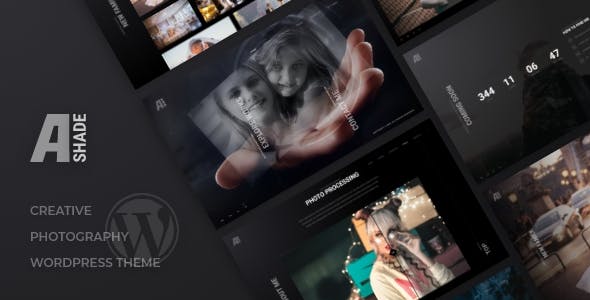 Wedding Photography WordPress Theme - Ashade