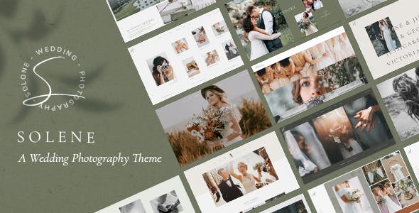 Wedding Photography WordPress Theme - Solene