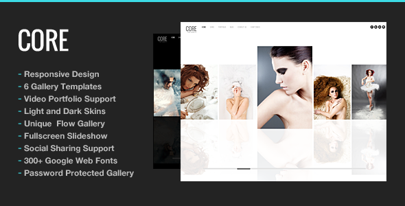 Wedding Photography WordPress Theme - Core