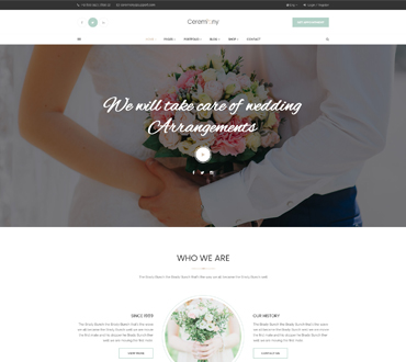 Wedding Planner WordPress Theme - Ceremony