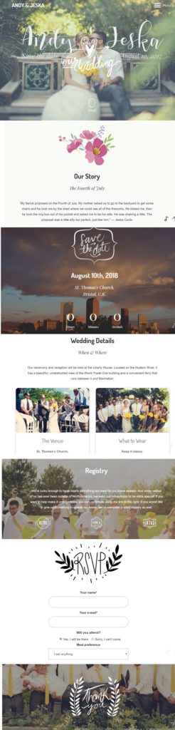 How to Create a Wedding Website in 5 Easy Steps